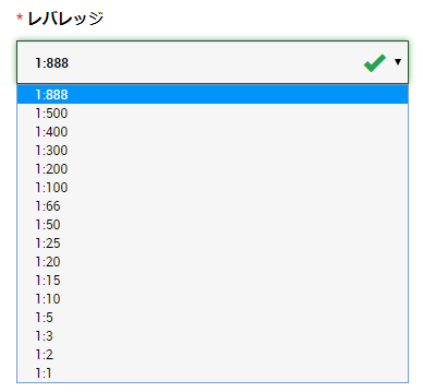 レバレッジの選択肢